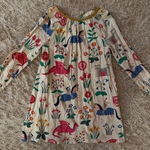 Mini Biden Girls Castle Dragon Horse Flowers Dress Size 6-7 Years